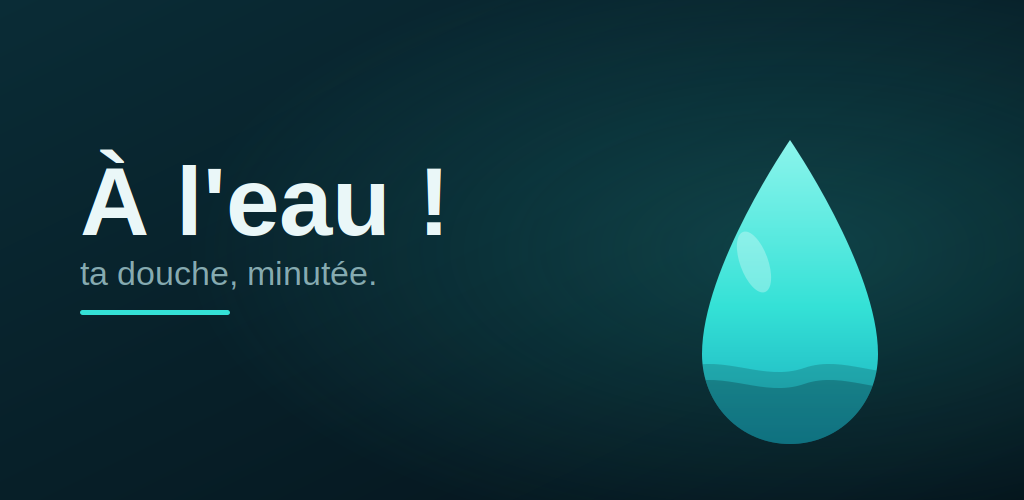 Capture d'écran de l'application à l'eau